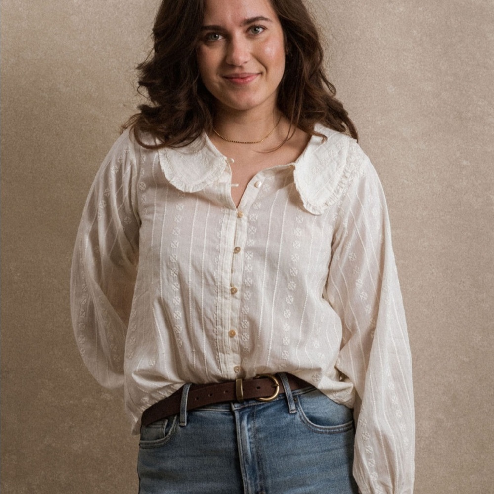 Neuflora embroidered kimber blouse